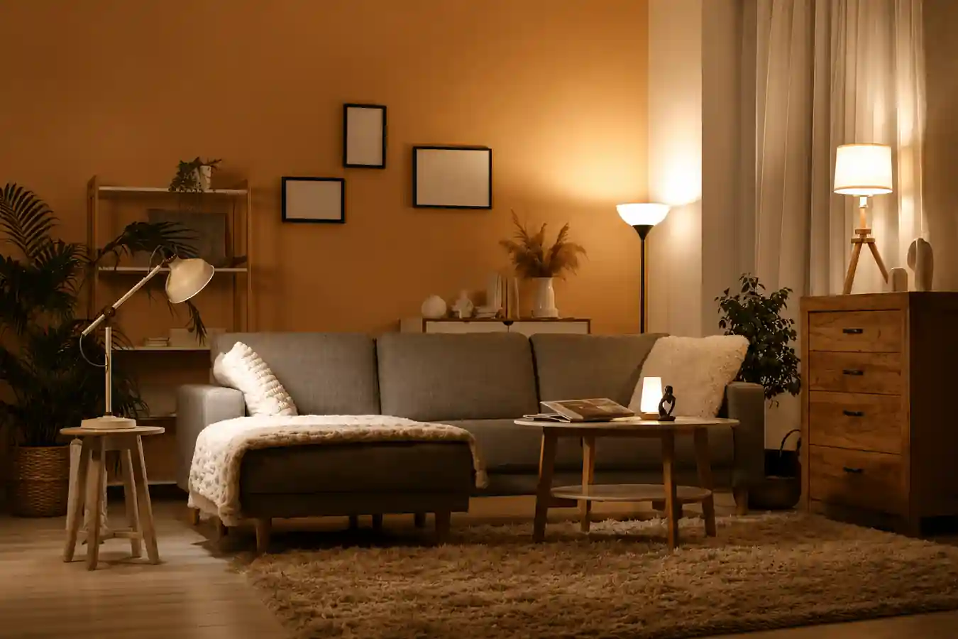 Design a Child-Safe Modern Living Room Interior